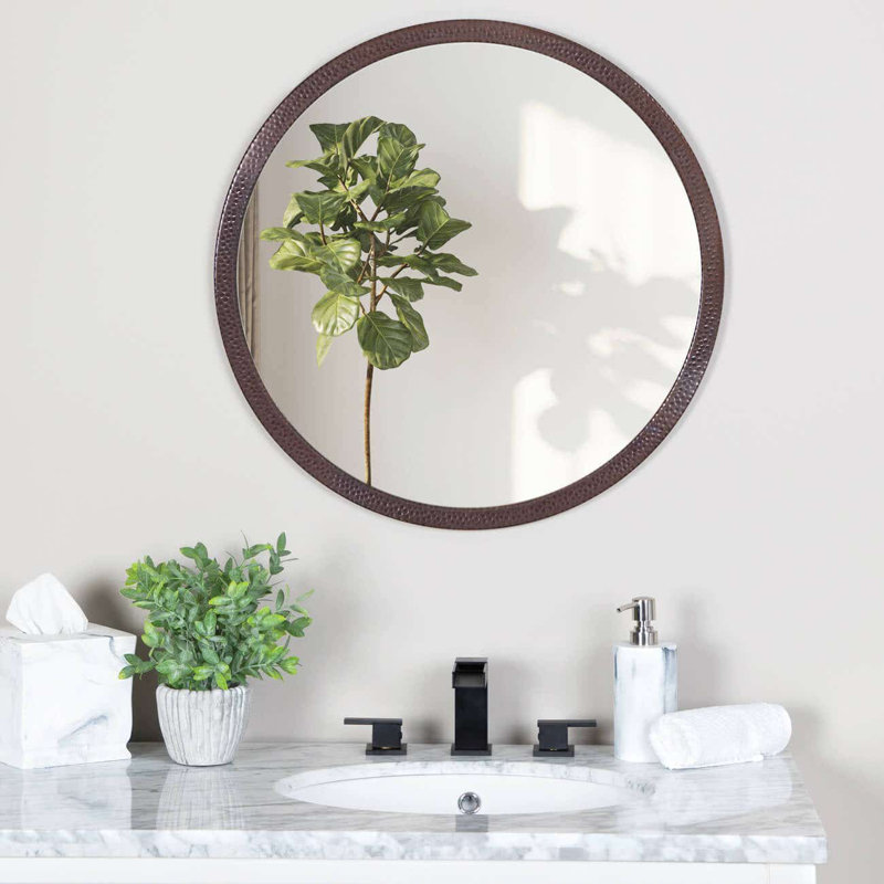 Flat Wall Mirror, Brown Copper