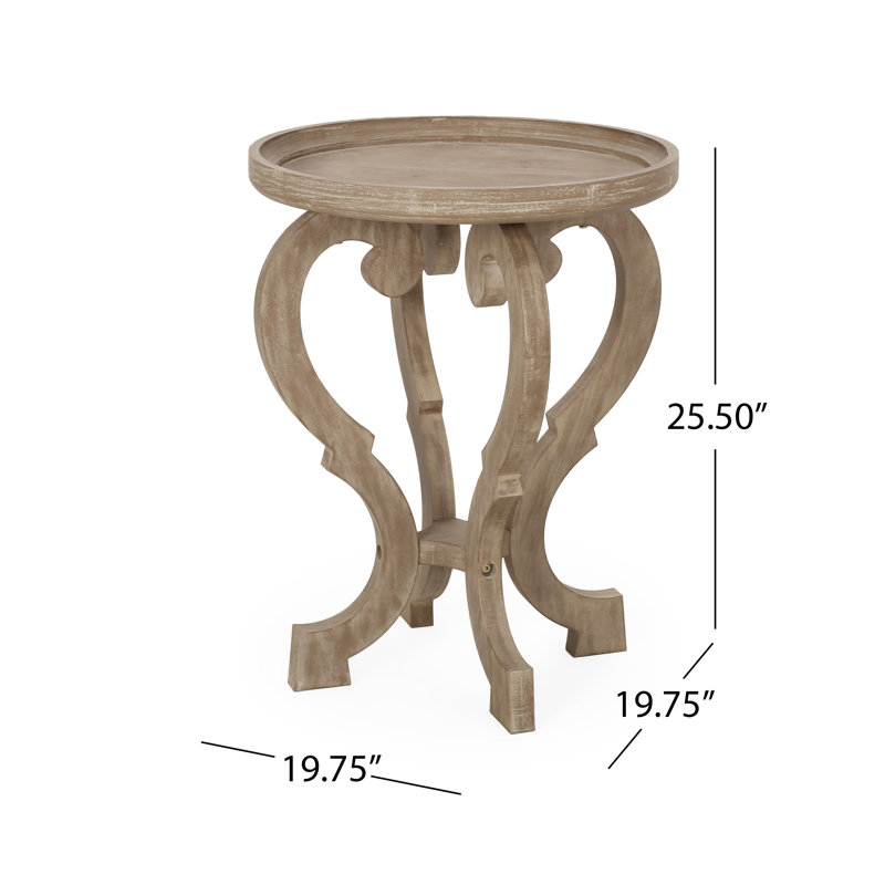 Tray Top End Table, Natural