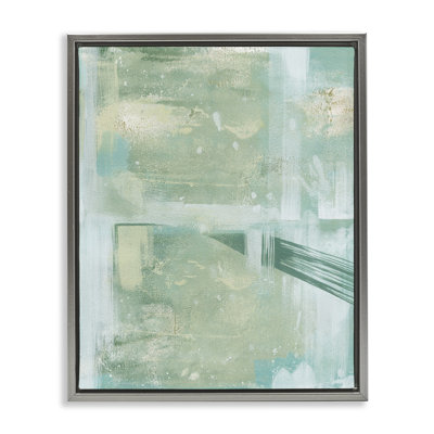 Toile flottante abstraite verte par Grace Popp
