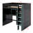 Wood Loft Bed With Desk,Open Wardrobe,Storage Compartments And RGB Lights-1337280841