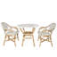 Ensemble de 3 chaises bistro blanches Sierra