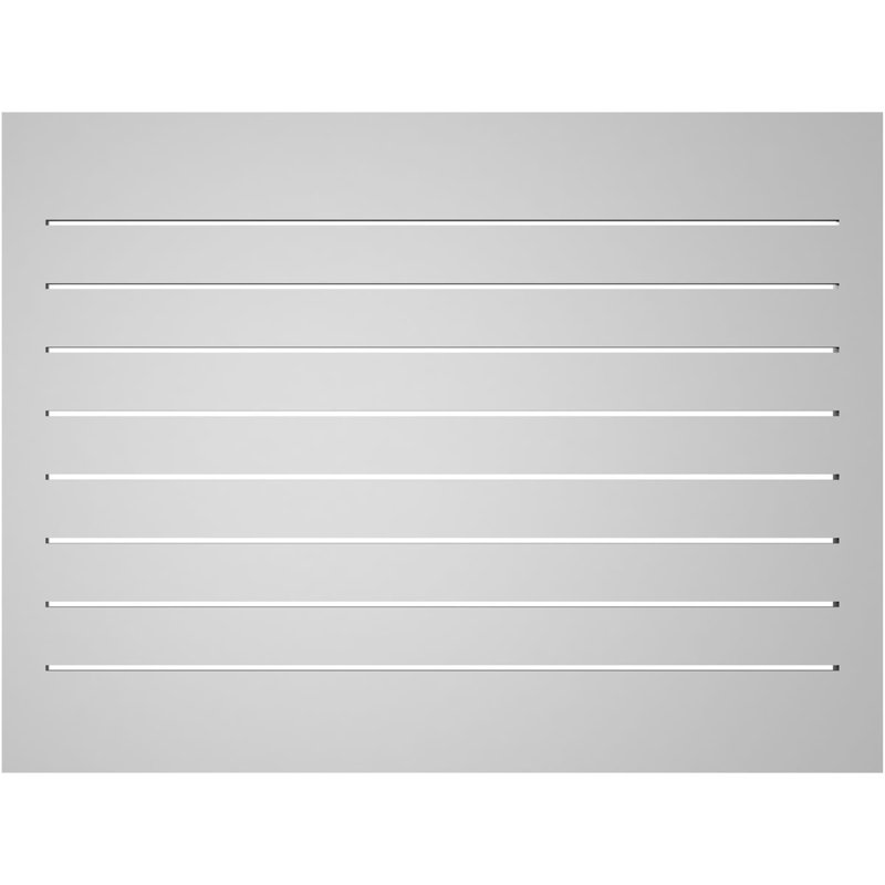 Évent à pignon fonctionnel en uréthane rectangulaire à fixation en surface, brun clair apprêté, H 30 po x l 40 po x P 2 po