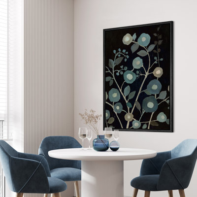 Fleur noire foncée, impression numérique abstraite, minimaliste, nature moderne, art mural, salon
