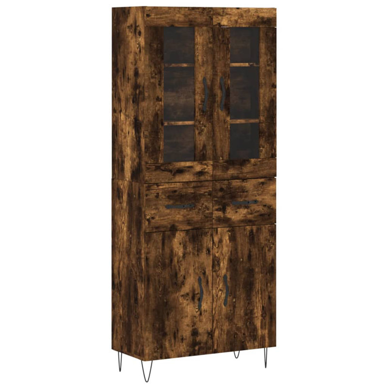 Thanh 69.5 cm W Highboard, Smoked Oak