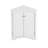 White Triangle Bathroom Storage Cabinet With Adjustable Shelves-852862192