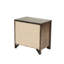 Table de chevet 2 tiroirs en brun pour chambre à coucher - 2 tiroirs en bois