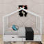 Lit plateforme double pleine grandeur avec 2 tiroirs, tête et pied de lit, toit-1664031742