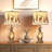 25" Resin Table Lamp with USB-A/C & Dimmable Night Light