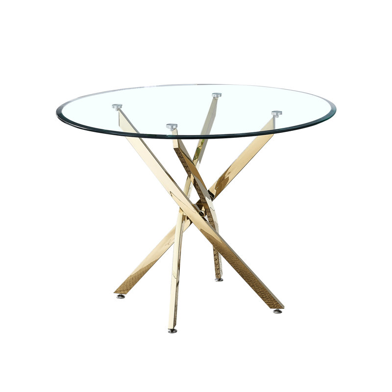 Table de salle à manger Chic Modern, Doré