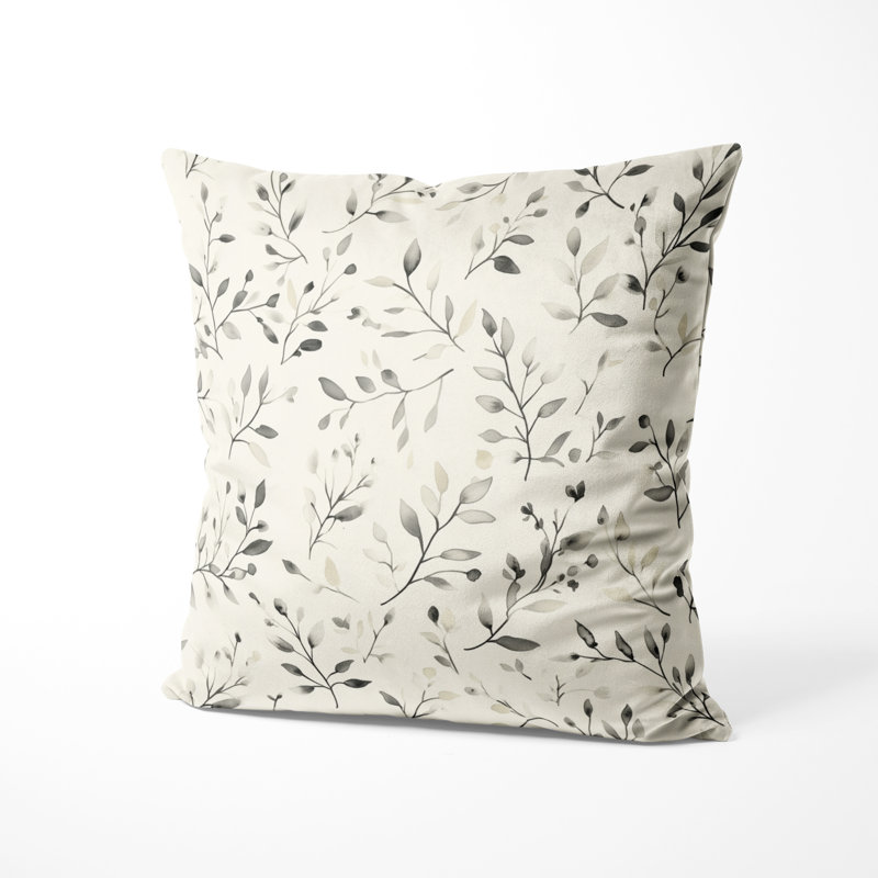 Coussin décoratif floral - Coussin Country, H 16 po x l 16 po