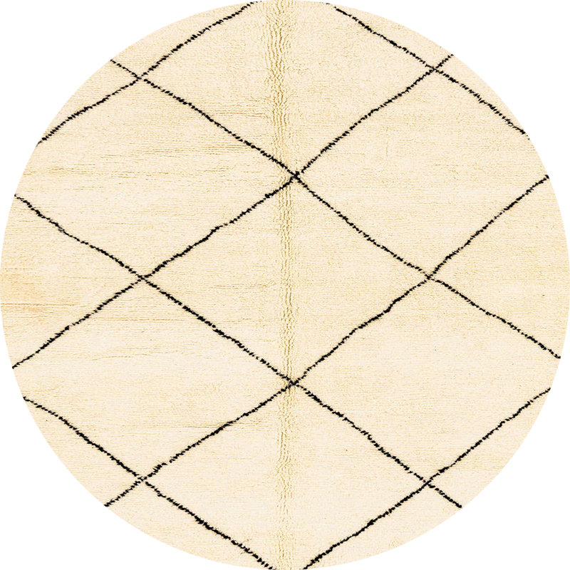Tapis abstrait moderne 2926, Rond 4 pi
