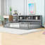 Floor bed with side bookcase and shelves-683245852-683245850