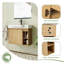 Meuble-lavabo mural 28 po avec plateau en céramique et porte à fermeture en douceur 28 po-1833241586-1833241588