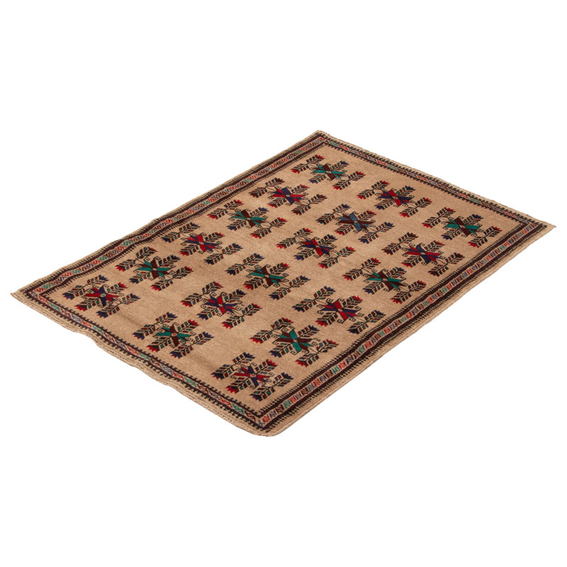 Tapis brun clair Rizbaft 3 pi 0 po x 4 pi 6 po