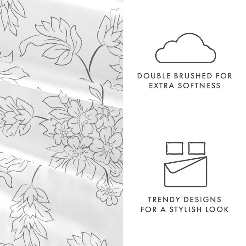 Sheet Set Solid Microfiber Ultra Soft Bedding, King Sheet Set with 2 Pillowcases, Blush