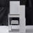 29.2" Small Space Left Bedside Cabinet Vanity Table + Cushioned Stool-1404108826