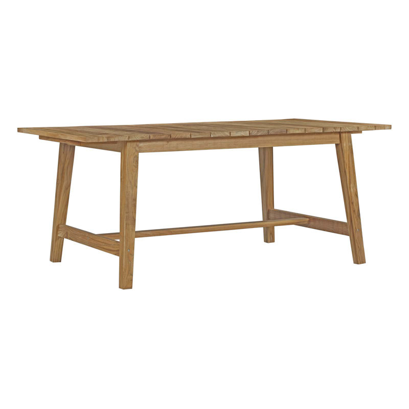 Dorset Natural Teak Outdoor Patio Dining Table, 72"