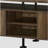 Retro Oak Black 2-Shelf Console