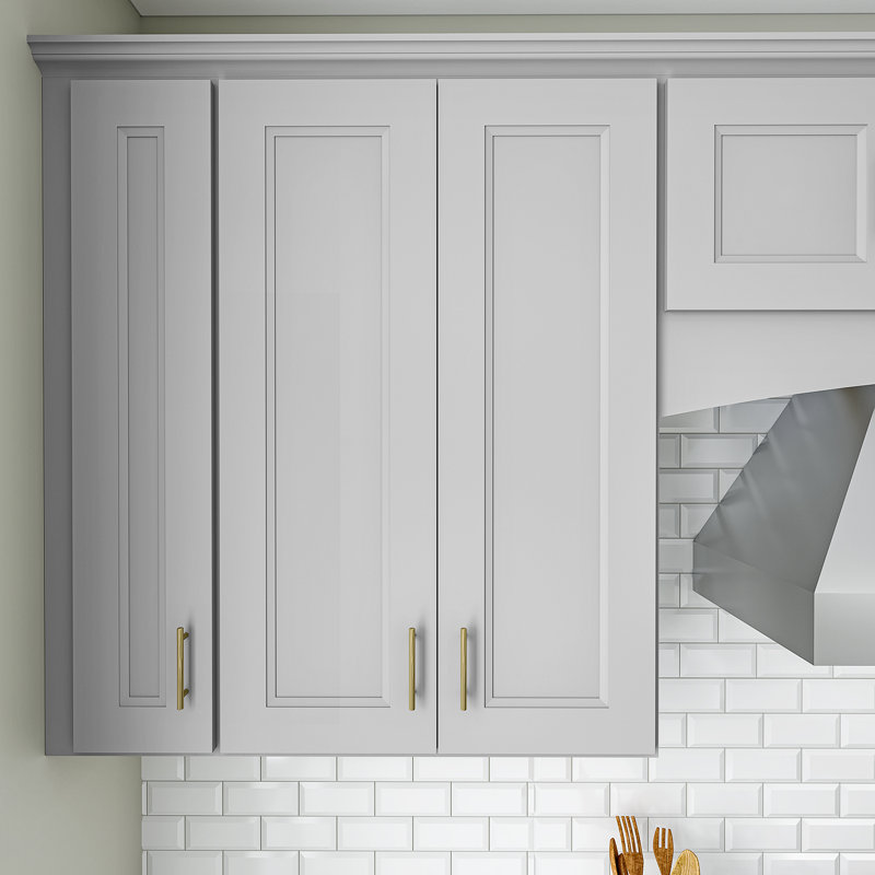 Armoire de cuisine en bois massif prête à assembler, H 30 po x l 30 po x P 12 po, Blanc Newport