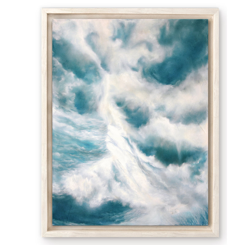 Coastal Retreat Underwater Clouds II by  - Floater Frame Print on Canvas, 40" H x 30" W x 2.5" D
