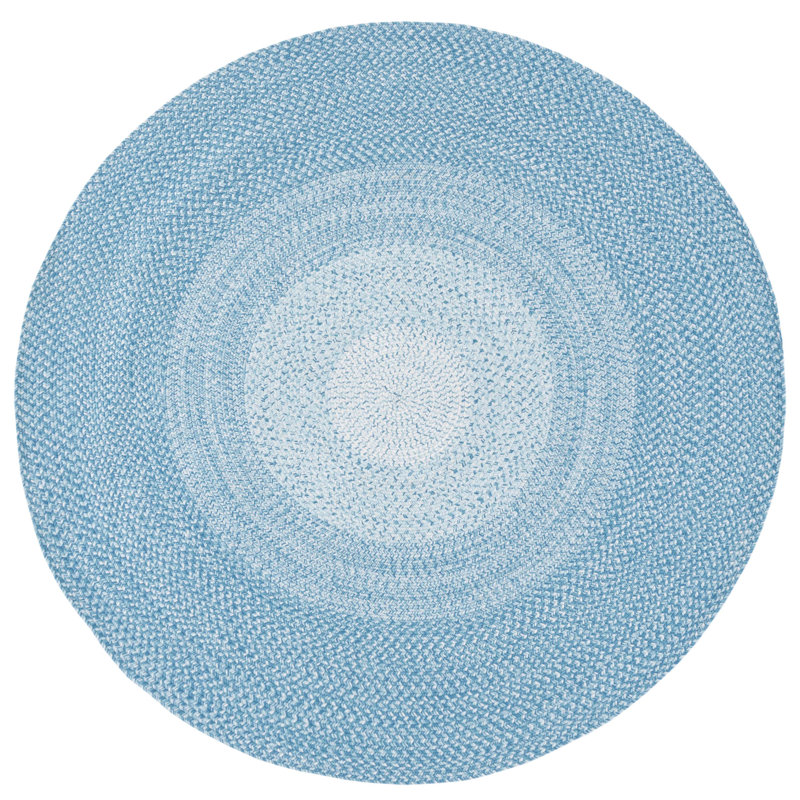 Karrie Hand Woven Performance Machine Washable Ombre Rug, Round 5'