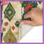 Tapis de bain abstrait géométrique à losanges-273609232