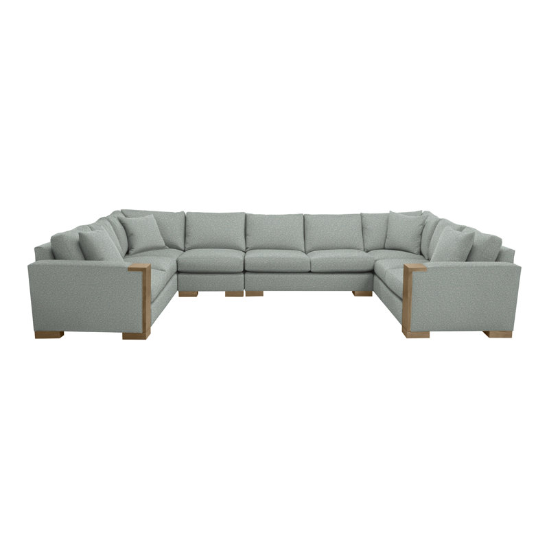 Michael Weiss 4-Piece Abingdon Sectional, Tuck Water, Hampton
