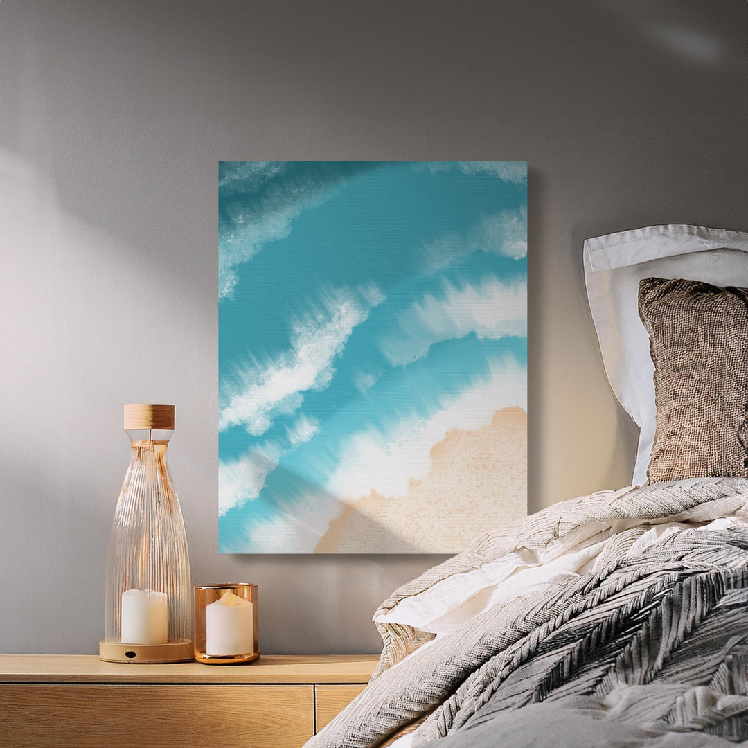 Turquoise Beach Waves Canvas Print