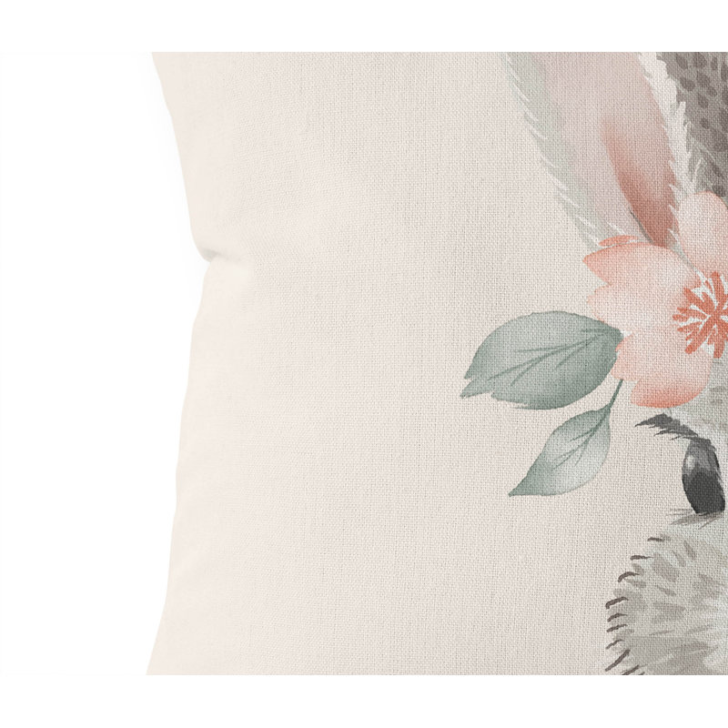 Bunny Ivory Pillow, 20" H x 20" W