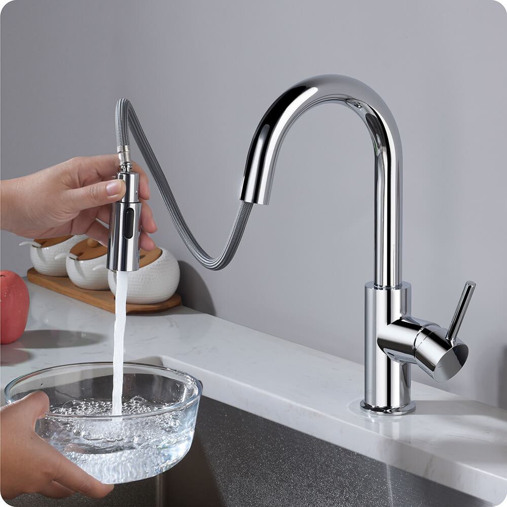 KIBI USA KIBI Luxe Pull Down Kitchen Faucet & Reviews - Wayfair Canada