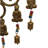 Buddhist Temple Bell Chime in Burnt Gold