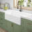 Denbigh 36'' W Farmhouse / Apron Single Bowl White Fireclay Kitchen Sink with Accessories