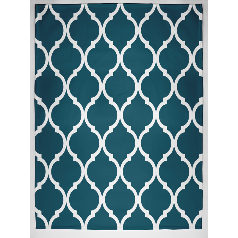 Phaedra Plain Weave / Muslin Throw Blanket, Teal