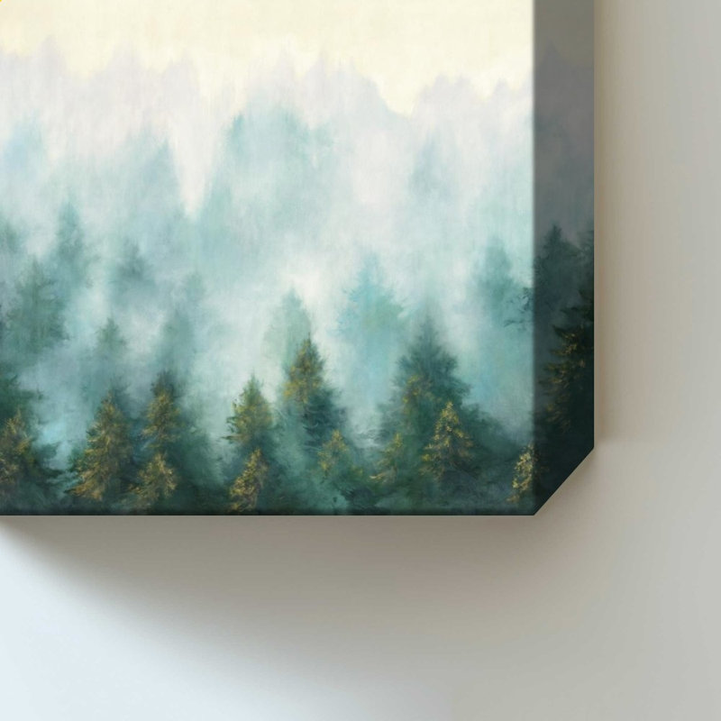 Misty Forest by Julia Purinton - Graphic Art on Canvas, 30" H x 30" W, Does Not Apply