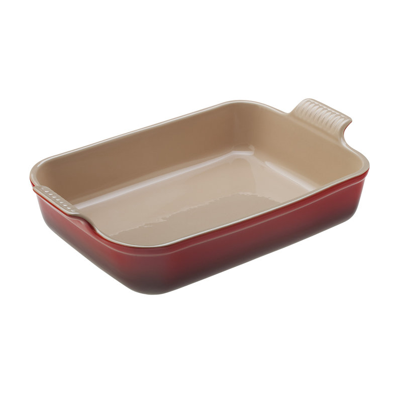 Le Creuset Stoneware Heritage Rectangular Dish, 4 qt., Cerise