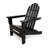 POLYWOOD Cape Cod Trex Outdoor Plastic Folding Adirondack Chair with Ottoman-16839298