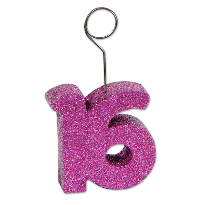 Porte-photo / ballon scintillant "16"