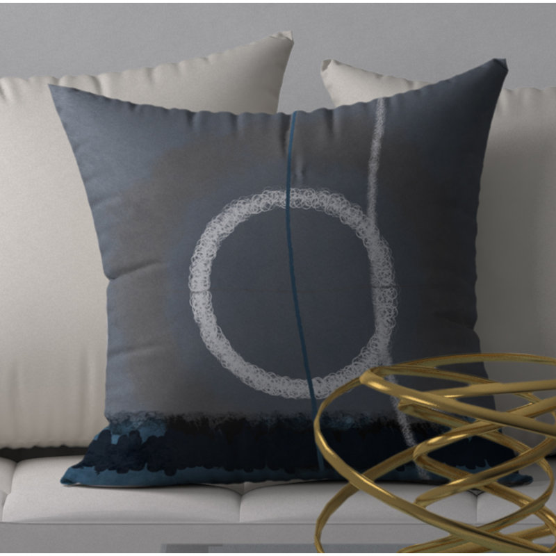 Housse de coussin carrée étincelante Coy, H 24 po x l 24 po