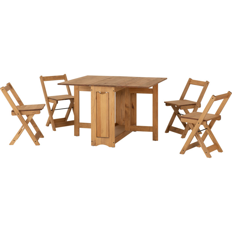Palmateer 4 - Person Dining Set, Natural