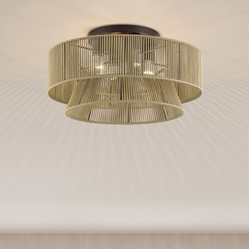 Très grand semi-encastré 4 lumières Aurea