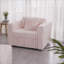 Canapé modulaire à une place | Moderne 44,9 pouces, pour le salon et amp; Chambre à coucher | Rose clair | Standard