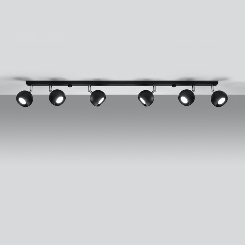Aloisio Flush Mount, Black