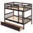 Twin Over Twin Bunk Bed With Storage Drawers-1420521458