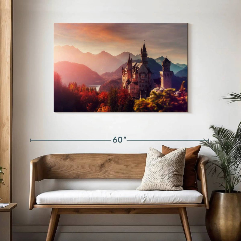 Lilie Majestic Neuschwanstein Castle, H 30 po x l 45 po