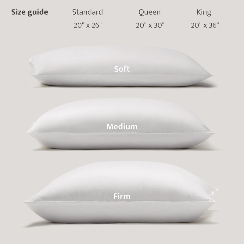 Double Stitch Luxury US White Down Bed Pillow Soft Sleeping