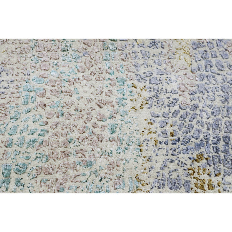 Tapis rectangulaire noué à la main, Rectangle de 5 pi x 8 pi