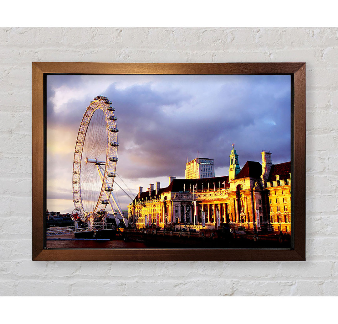 London Eye Morning Light - Einzelner Bilderrahmen Kunstdrucke