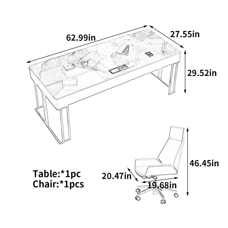 Bureau unique et exquis