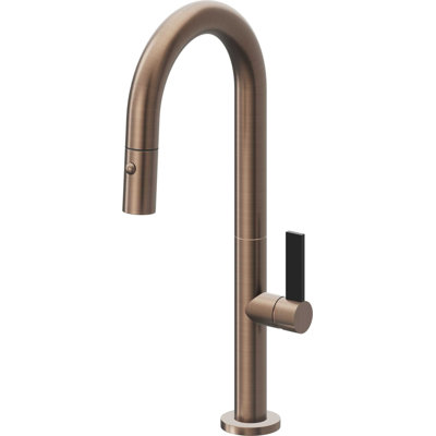 Pull-Down Prep/Bar Faucet With Button Sprayer