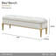 Banc d'appoint en chenille Scotts - champagne clair